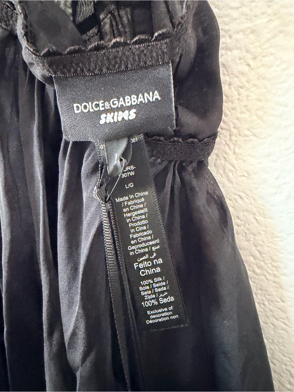SKIMS x Dolce&Gabbana Babydoll Romance Mini Dress Luxury Designer Size L - Picture 4 of 9